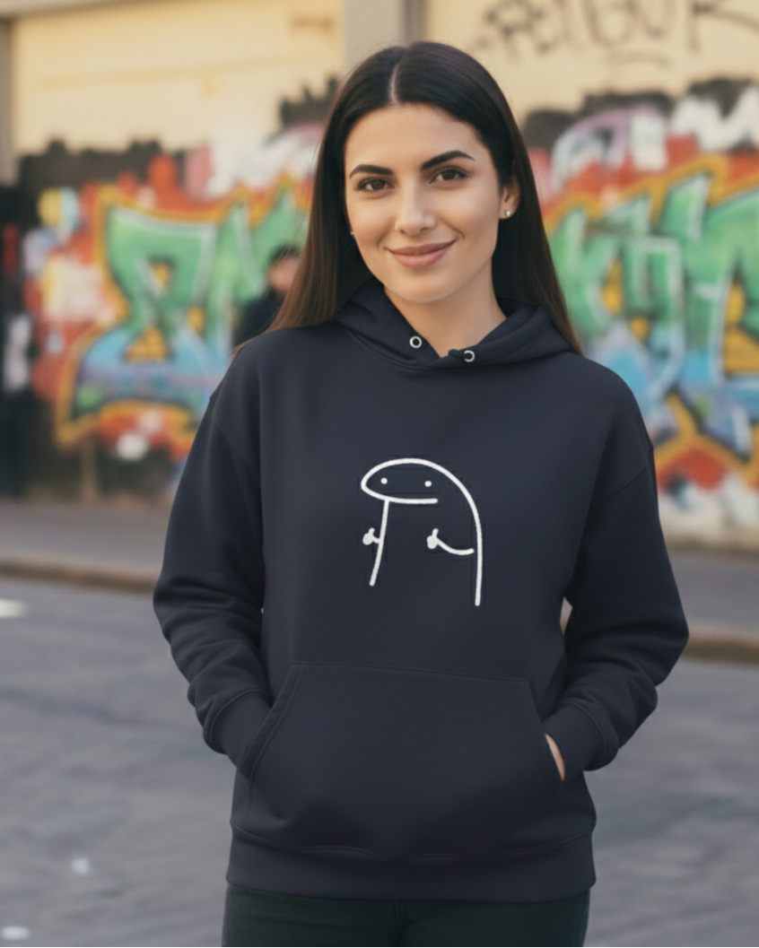 Unisex Stickman Oversized Hoodie