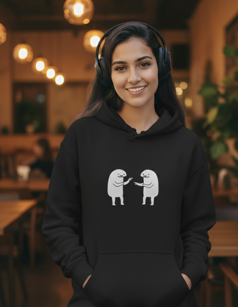 Unisex Doodle Oversized Hoodie