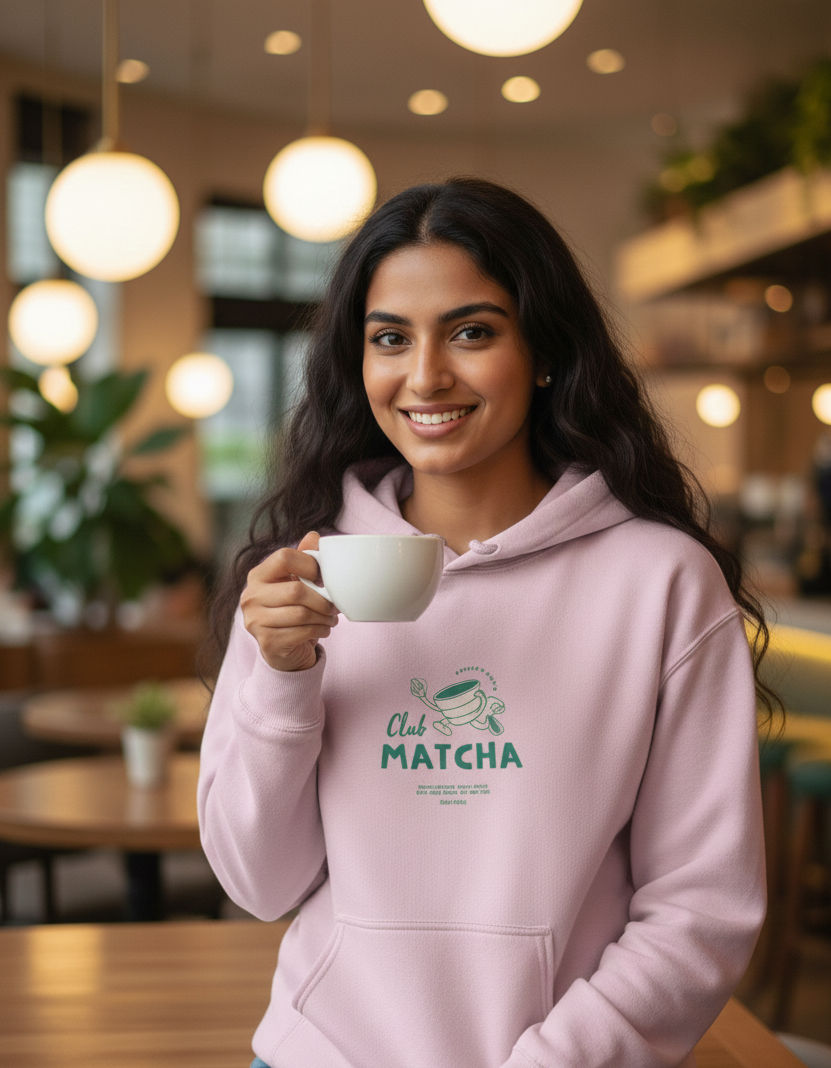 Unisex Matcha Oversized printed Hoodie